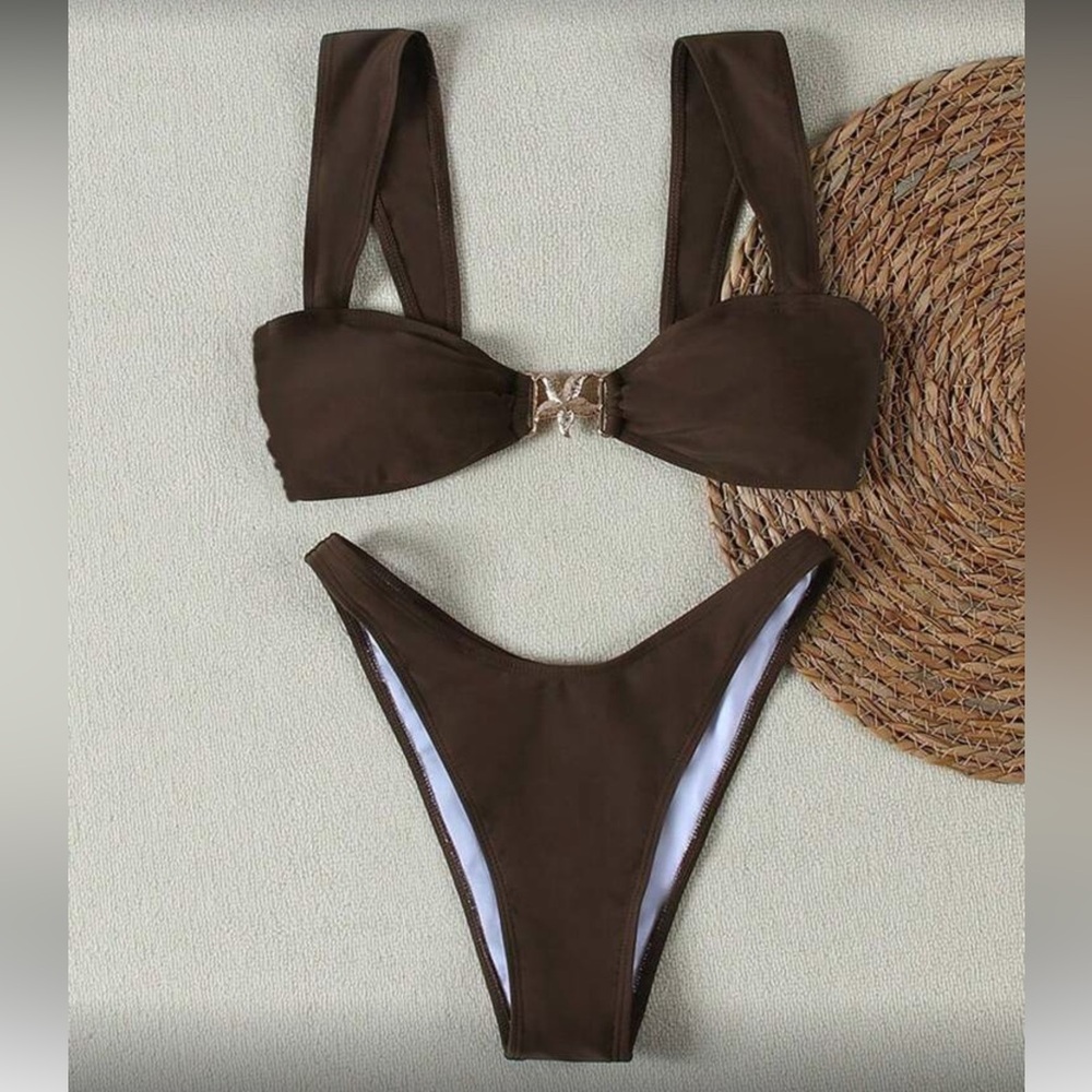 Brown Bikini Set - Picture 2 of 5